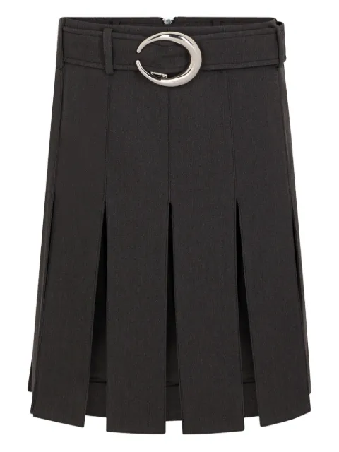 Rabanne belt zip skirt Grey 25HCJU115LA0353