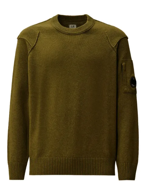 C.P. Company sleeve-pocket sweater Green 19CMKN709A110149A