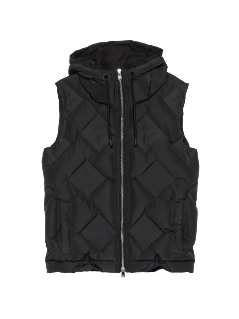 FENDI FF-jacquard hooded gilet Black FAA913AQNH