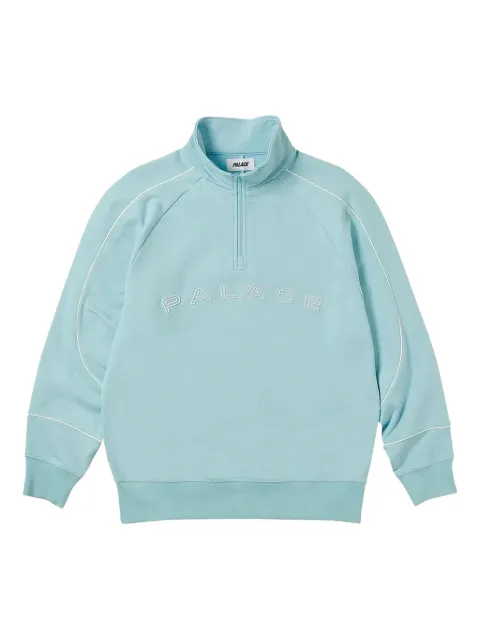 Palace piped zip-up sweatshirt Blue P0047
