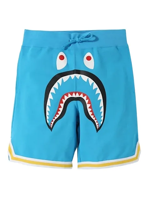 A BATHING APE® shark basketball sweatshort Blue AE38E883