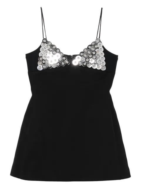 David Koma embellished mini dress Black AW25DK71D