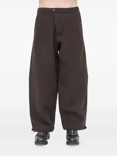 Jan Jan Van Essche corduroy elasticated trousers Brown TROUSERS89