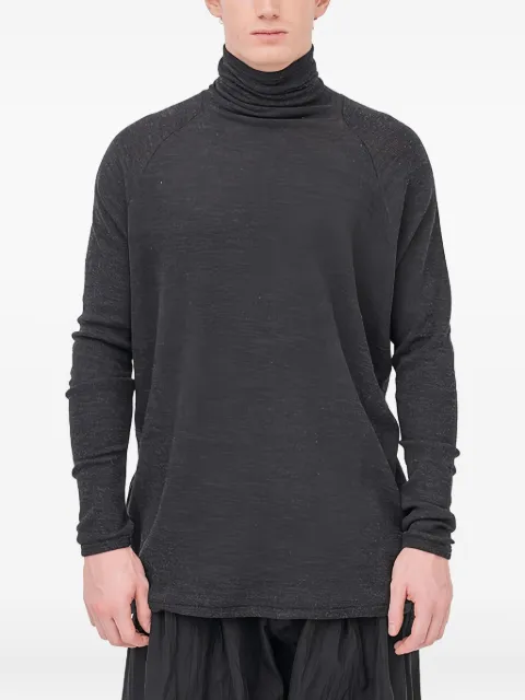 Jan Jan Van Essche turtleneck wool T-shirt Grey TEE65WOOLRIB