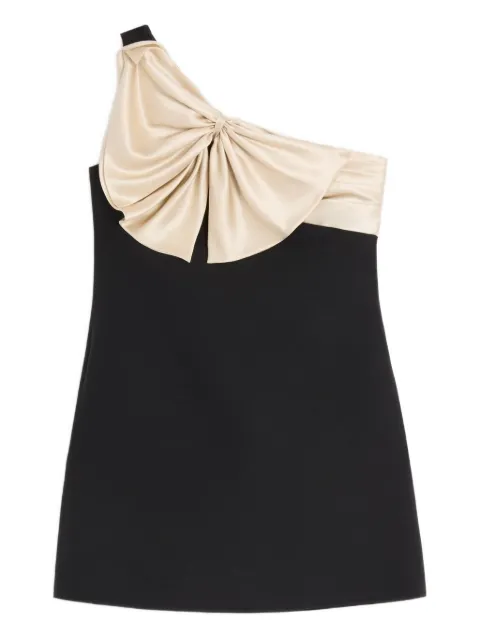 Valentino Garavani one-shoulder bow mini dress Black BVAHX51CF