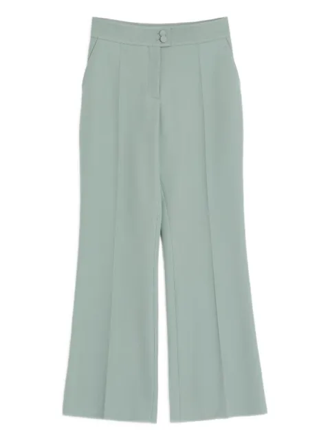 Valentino Garavani flared wool trousers Green BRB6Y09W6