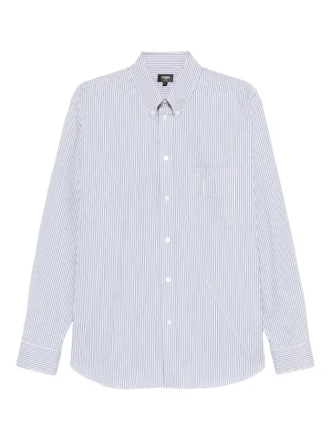 FENDI striped-pattern shirt White FS1296AVZC