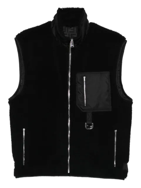 FENDI zip-up chest-pocket gilet Black FT0085AVY9