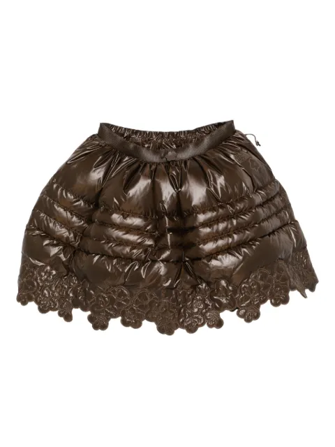 Cecilie Bahnsen x The North Face quilted mini skirt Brown NF0A8FFD