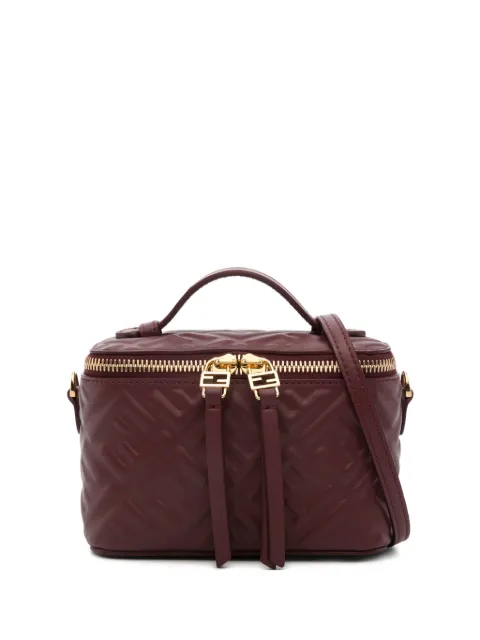 FENDI Vanity FF-logo leather mini bag Red 8BS108AAJD