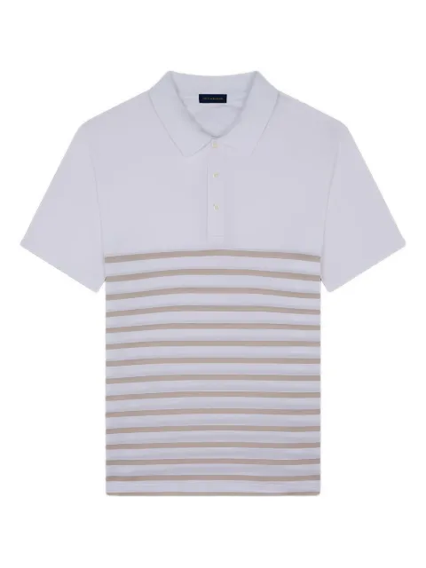 Paul & Shark striped knitted polo shirt White 24411251134
