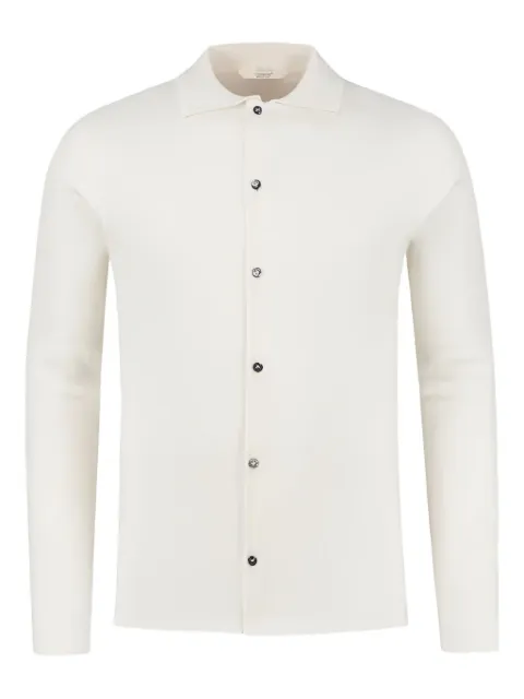 Aurélien Buttoned knitted shirt White SHIRTCASHIVORY