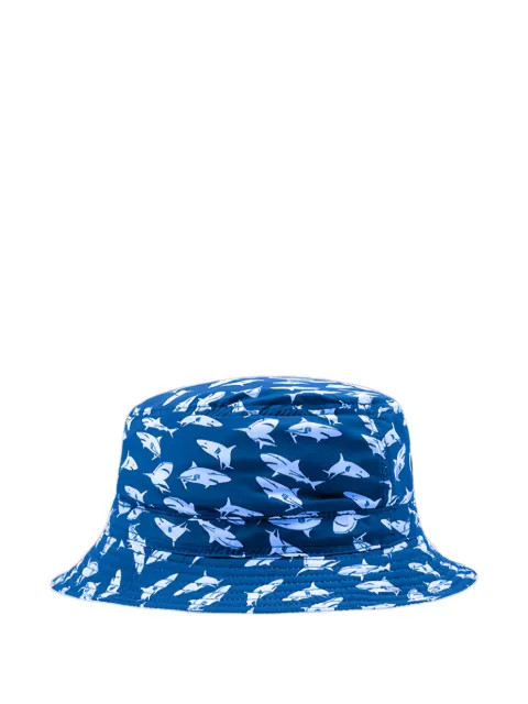 Paul & Shark shark-print bucket hat Blue 24417128L16