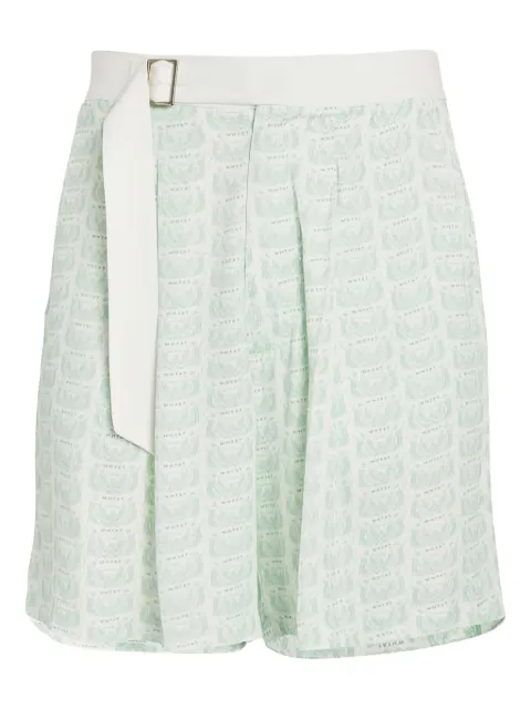 WHYAT belt pattern shorts Green WHY24SS033