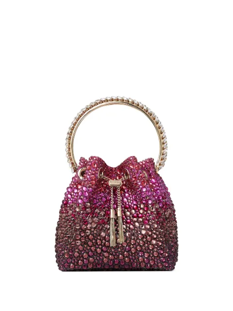Jimmy Choo Bon Bon crystal-embellished mini bag Pink BONBONXDR