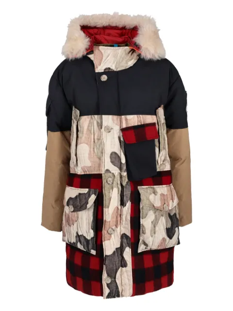 Woolrich Vintage patchwork coat Neutrals WCV250860