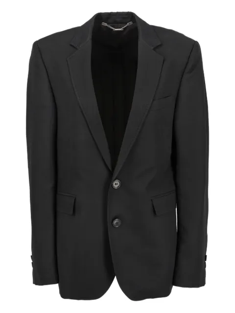 Bikkembergs notched-lapel blazer Black WCV250804