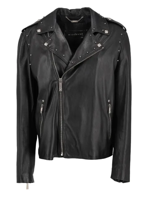 John Richmond leather biker jacket Black WCV250806