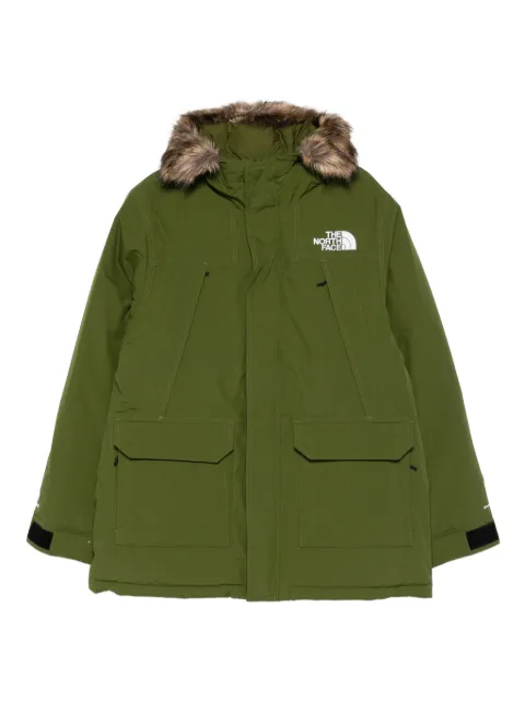 The North Face faux-fur hooded jacket Green NF0A5GJFBRI