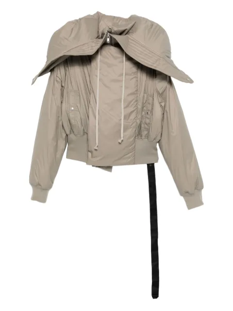 Rick Owens DRKSHDW zip-up bomber jacket Brown DS02E7731NP
