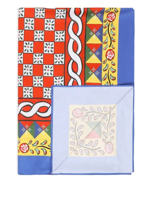 Dolce & Gabbana cotton sateen fitted sheet Red TCE048TCAKF