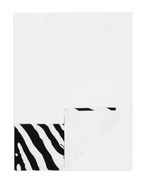 Dolce & Gabbana Cotton sateen flat sheet White TCE047TCAKF