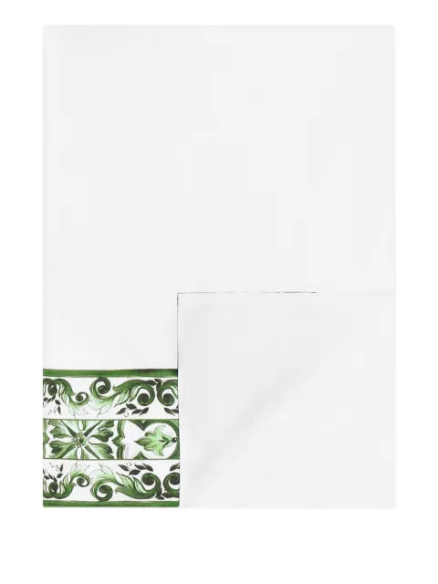Dolce & Gabbana cotton sateen fitted sheet White TCE047TCAKF