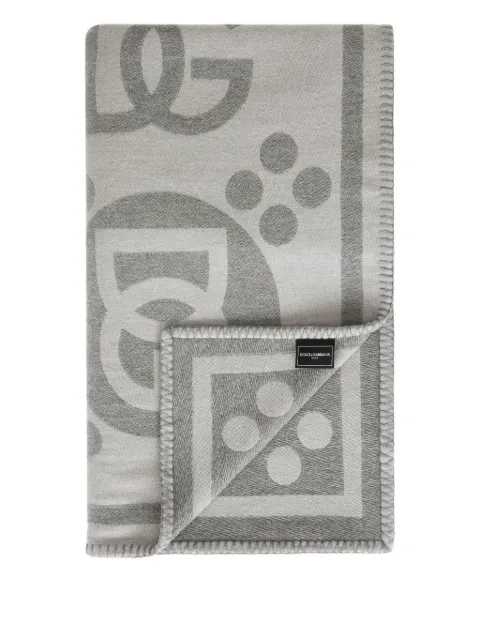 Dolce & Gabbana jacquard blanket Grey TCE012TCAN2