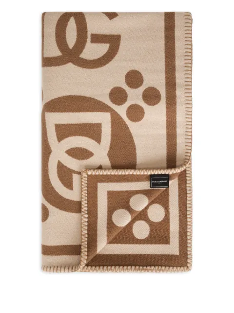 Dolce & Gabbana jacquard blanket Neutrals TCE012TCAN2