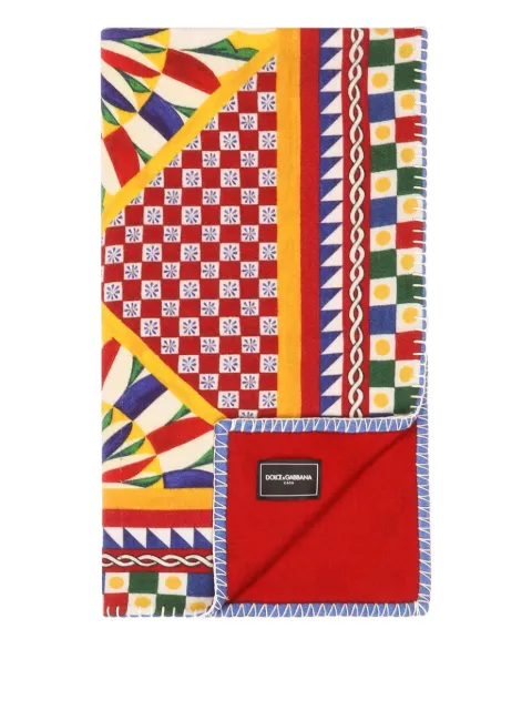 Dolce & Gabbana patterned blanket (180cm x 140cm) Red TCE012TCAB6
