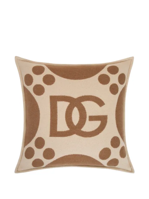 Dolce & Gabbana jacquard cushion Neutrals TCE008TCAN2