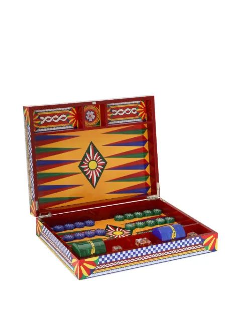 Dolce & Gabbana backgammon box (37cm x 28.5cm) Red TCC213TCAMY