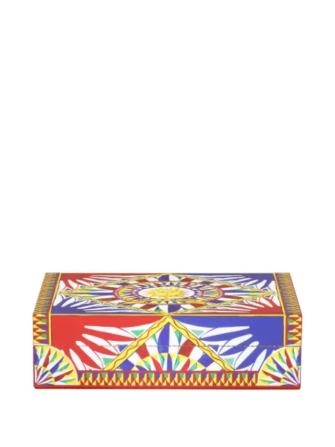 Dolce & Gabbana large decorated trinket box (25cm x 18.5cm) Red TCC201TCAMY