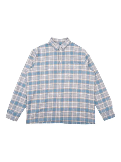 Naked and Famous True Shirt plaid pocket shirt Blue 120129785