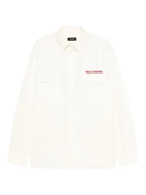 Willy Chavarria logo-print shirt Neutrals WCSHT0026000