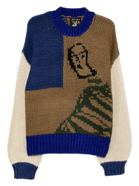 KidSuper Girl In Stripes jumper Brown AW25SW05