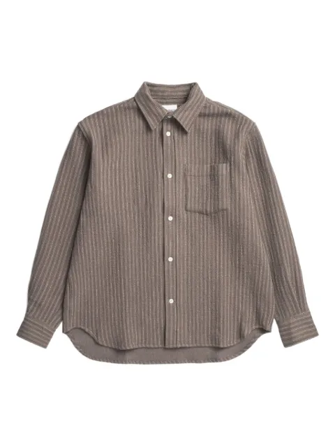 Norse Projects striped shirt Brown N4008479024