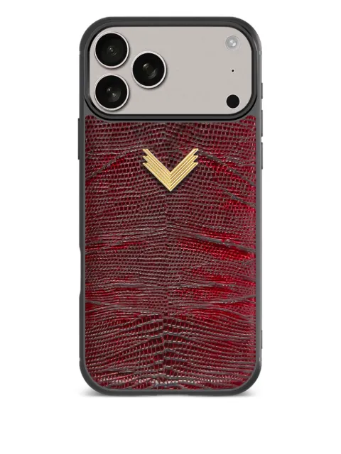 VELANTE snakeskin iPhone 17 Pro phone case Brown 01PELRAI17PGINFERNOIPHONE17PRO
