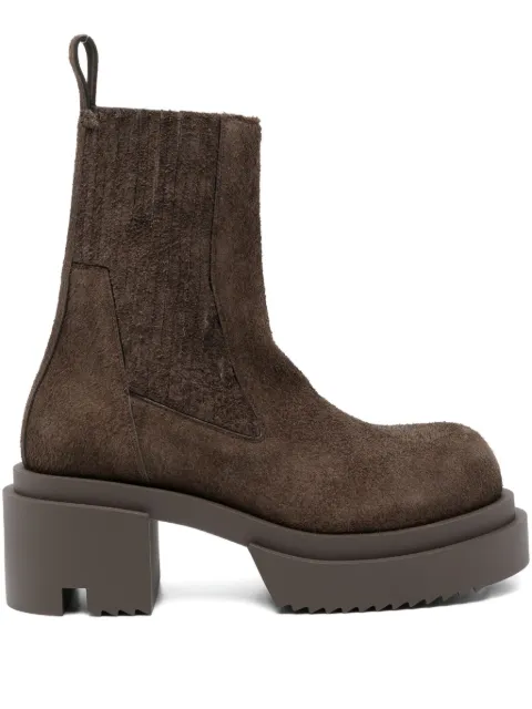 Rick Owens 70mm Beatle Bogun boots Brown RO02E4832