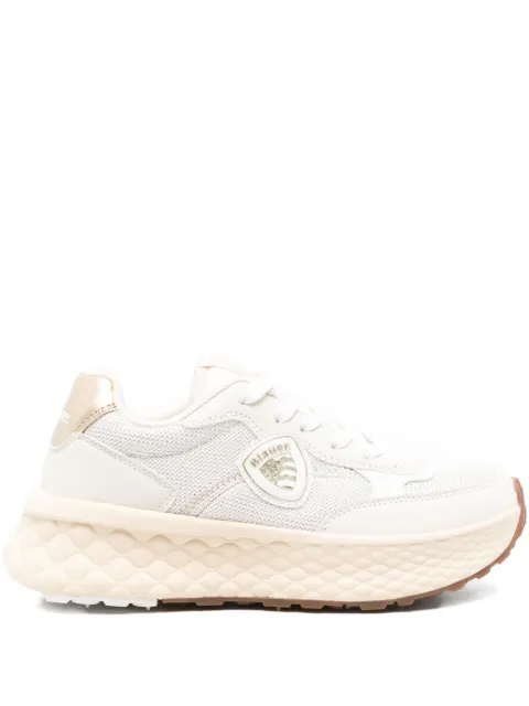 Blauer logo-patch sneakers White F5LYNN01LEG