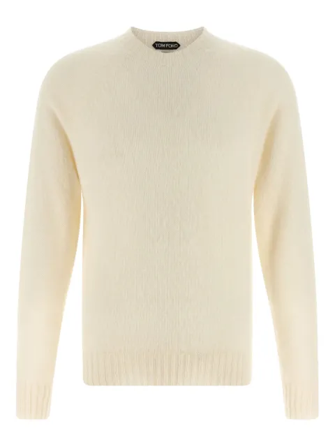TOM FORD crew-neck cashmere sweater Neutrals KCL065YMK102AW003