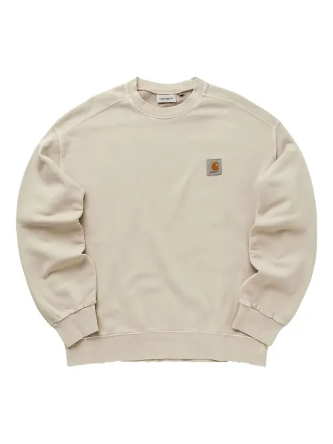 Carhartt WIP logo-patch sweatshirt Neutrals I0295222LPGD