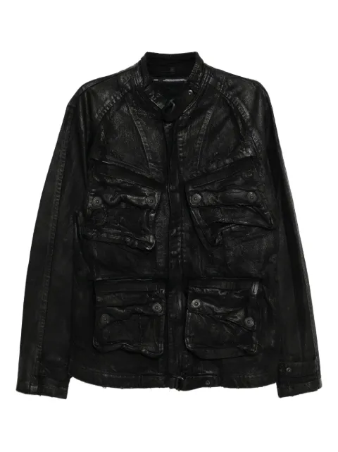 Julius distressed denim jacket Black 917BLM1C