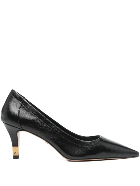Lola Cruz pointed heeled pumps Black 002Z85BK