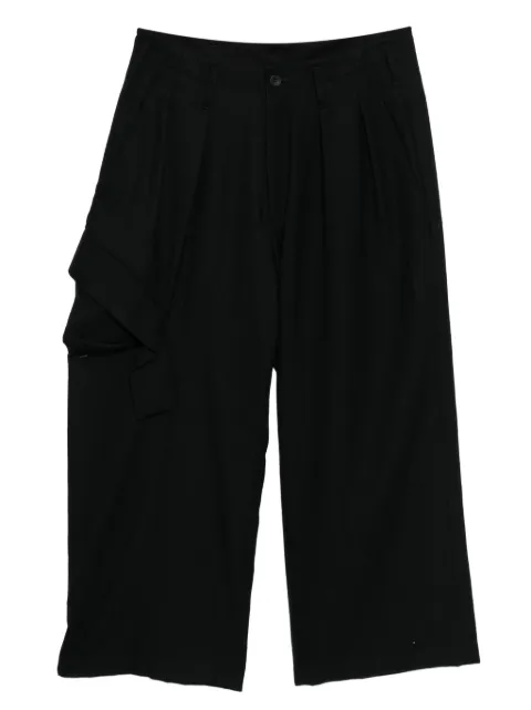 Yohji Yamamoto W/Saxony trousers Black FLP67101