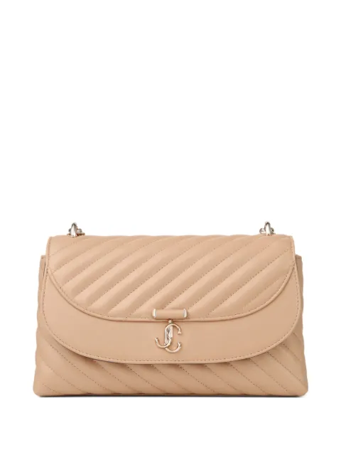 Jimmy Choo medium Curve quilted chain-strap cross body bag Neutrals AVNCURVEXBODYMHBU
