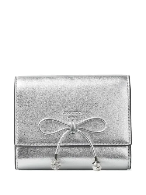 Jimmy Choo Marinda bow-detail wallet Silver MARINDAJIF