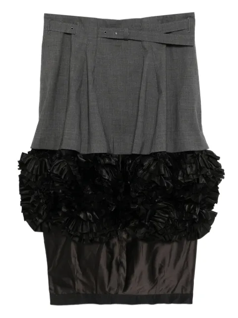 Toga bonded Mini Skirt Grey TA252FG111