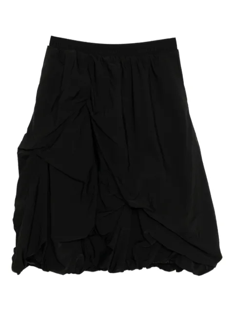 ALAINPAUL draped skirt Black S4WSK06