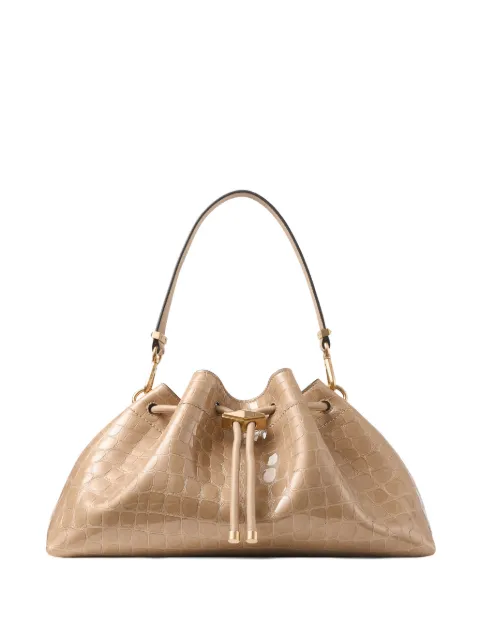 Jimmy Choo medium Cinch crocodile-embossed shoulder bag Neutrals BONBONBCKTEWCBH